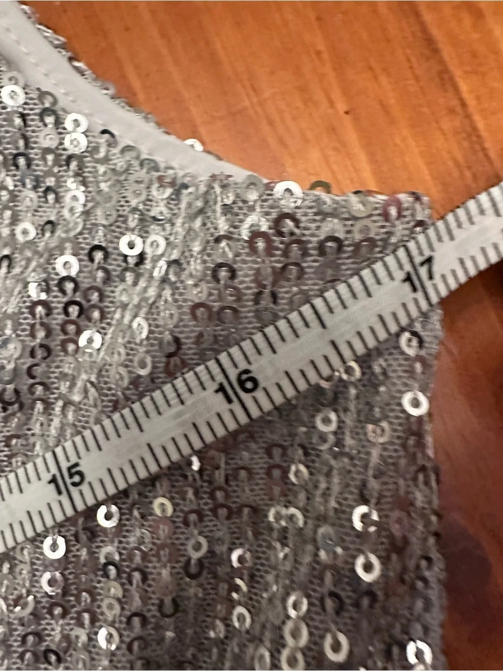 Abercrombie & Fitch Silver Sequin V-Neck Madi Dress NWOT Open Back Vegas Sz M